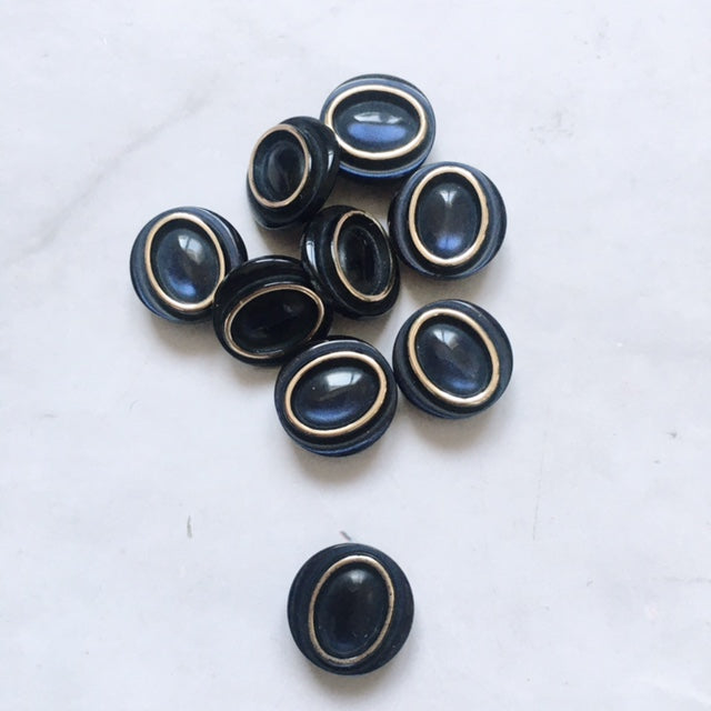 LOT DE 9 BOUTONS PIN 12MM